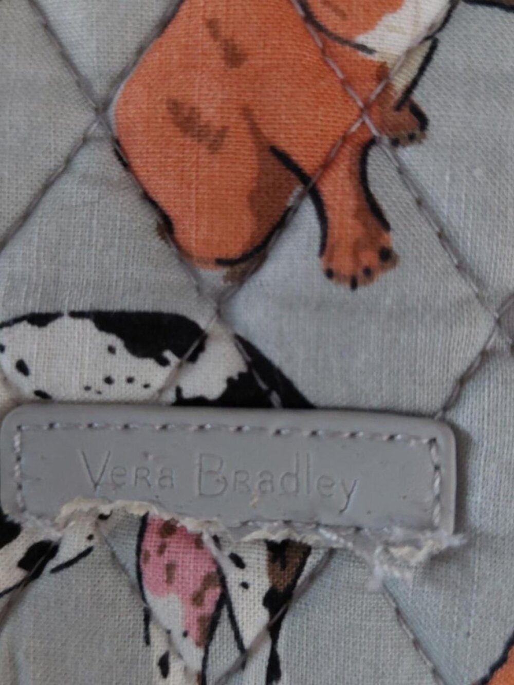 Vera bradley quilted dog show best in show gray lunchbag boz lunch carrier #dogl - Picture 7 of 7